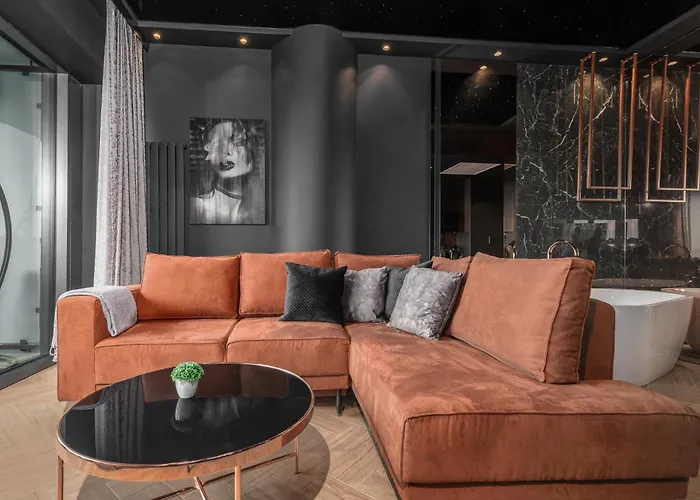 Apartment Margi Velvet 13th Floor Led Ceiling Bath Pool Stettin